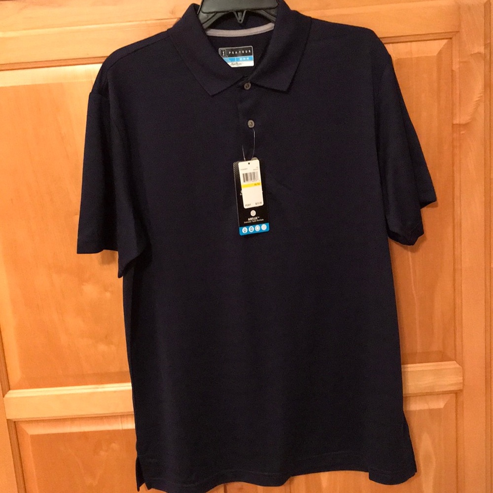 Men’s PGA Tour Airflux pull over polo shirt size M